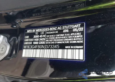 2022 Mercedes-Benz A 220 4Matic из США, поврежденный, VIN W1K3G4FB0NJ373345